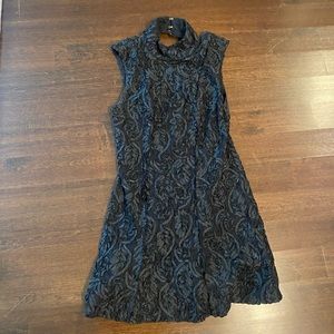 Free People black floral open back cocktail dress!
